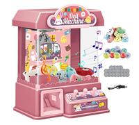 Upiulote Claw Machine for Kids 3+ with Lights Sound Mini Vending Machine Battery-Operated/USB Candy Fun Mini Arcade Games with Toys 9.6x7.4x12.8in Style 2