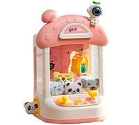 Upiulote Mini Claw Machine for Kids 4-6 with Sound and Light USB DIY Grabber Machine Battery Powered Volume Adjustable Mini Vending for Children, No Battery, Style 1 Claw
