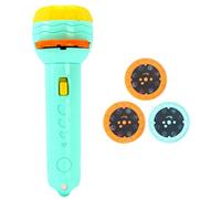 Upiulote Torch Projector Toys Enlightenment Cognitive Projector Educational Toy for Kids BlueKids Flashlight