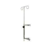 UPJAKS Pet Cage IV Pole with 2 Hooks Stainless Steel Infusion Pump Stand Dog Cage IV Drip Stand Intravenous Pole Bracket Rack for Hospital