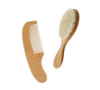UPKOCH 1 Set Child Baby Hair Washing Brush Comb Set Handle Wool Brush Wooden Comb Kit