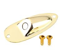 UPKOCH 1 Set Golden Guitar Jack Plate Convenient Electric Guitar Replacement Accessory Compatible with Fender Wear Resistant Design Durable Material Fit for Electric Body