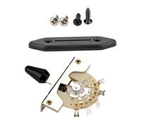 UPKOCH 1 Set Way Guitar Toggle Switch Set with Protective Plate Compatible with Various Models for Enhanced Performance and Aesthetics for Musicians and Everyday Practice