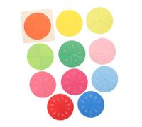 UPKOCH 1 Set Wooden Fraction for Education Early Learning Cognition Trays for Math Skills Development Premium Wooden Number Trays for Fun and Practical Educational Tool for Cognitive