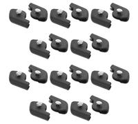 UPKOCH 10 Pairs Black Trainer Collar-Side Guard Pads with Press Buckle - Sneaker Lining Seam No-sew Repair Patches for Shoe Opening Rim Anti-wear Protection, Suitable for Runners