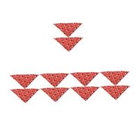 UPKOCH 10 PCS Christmas Dog Bandanas Bibs Xmas Neck Scarves Pet Neckerchiefs for Cats and Dogs Festive Holiday Decoration Preventing Dirt and Mess During Meals