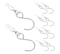 UPKOCH 10 Pcs Heavy Duty Metal Swivel Hooks Rotating Hanging Clips for Wind Chimes Plants Bird Feeders Garden Bells with Smooth Twist Action