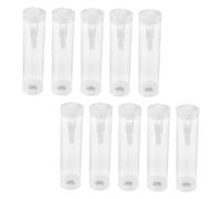 UPKOCH 10 Sets Clear Insect Collector Tubes with Breathable Ventilation and Secure Closure Lightweight Portable Insect Rearing Tubes for Outdoor Exploration Butterfly and Firefly