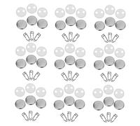 UPKOCH 100 Sets Blank Button Badge Parts DIY Craft Supplies for Photo Buttons School Projects Durable Material Reusable Design for Birthday Wedding Souvenirs