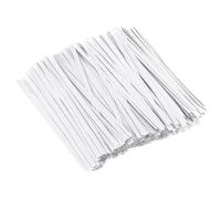 UPKOCH 1000pcs Kraft Ties Reusable Bag Ties 15cm Paper Bread Twist Ties Bendable Bag Ties for Candy Bags Coffee Bags Snacks Cake Pops Treat