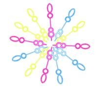 UPKOCH 100Pcs Bubble Maker Wands for Plastic Bubble Tools Ergonomic Smooth Design Outdoor Fun for Teens Random Color Random Color