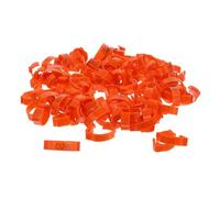 UPKOCH 100pcs Chicken Identification Leg Bands Replaceable Poultry Leg Straps for Birds Pigeon Poultry Feet Rings