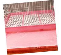 UPKOCH 100Pcs Disposable Small Pet Cage Liners Transparent Plastic Film for Rabbit Hutch Guinea Pig Bedding Use Puppy Cage Supplies for Hamsters Chinchillas Hedgehogs