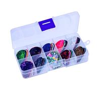 UPKOCH 100pcs Guitar Picks Set Storage Box Guards for Acoustic Guitar Practice Lightweight and Portable Accessories
