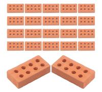 UPKOCH 100Pcs Miniature Bricks DIY Micro Landscaping Models Pottery for Building Furniture Developing Fine Motor Skills for