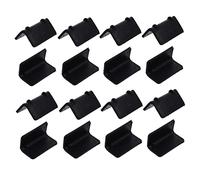 UPKOCH 100pcs Plastic Corner Protectors L-shaped Heavy Duty Black Load Protectors Adhesive Pads for Cargo Pallet and Shipping Edge Guard