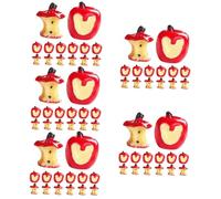 UPKOCH 100pcs Realistic Miniature Apples Faux Fruit Model Lifelike Red Mini Apples for Doll House Decorations