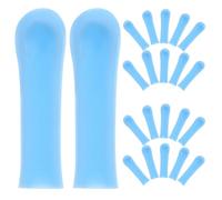 UPKOCH 100pcs Replacement Ear Wax Spoon Tips Silicone Covers - Reusable Ear Wax Cleaning Tool Sleeves Replacement for Personal & Family