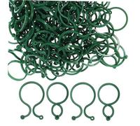 UPKOCH 100pcs Small Shaped Plant Support Clips for Climbing Vines Gardening Ties for Tomato Grape Flower Stems Flexible Plastic Fixing Clips for Indoor and Outdoor Use