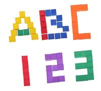 UPKOCH 102PCS EVA Geometric Block Cube Educational for Early Math Learning Spatial Awareness Development Safe Material