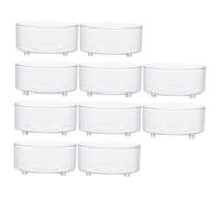 UPKOCH 10pcs Acrylic Reptile Food and Water Bowls Feeding Basins for Lizards Tortoises Corn Snakes Reusable Easy to Clean Reptile Feeding Containers