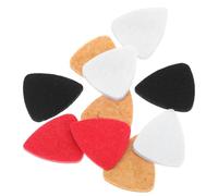 UPKOCH 10Pcs Assorted Color Felt Picks for Guitar and Ukulele Non Scratch Plectrums Comfortable Grip present for Musicians for Low Instruments