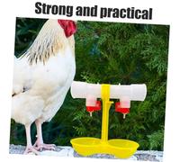 UPKOCH 10pcs Automatic Chicken Waterer with Dual Head Straight Through Ball Valve Reusable Poultry Drinking System for Easy Installation and Clean Water Supply Chicken Coops
