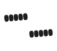 UPKOCH 10pcs Black Microphone Windscreens Gooseneck Sponge Covers for Wind Noise Reduction Easy Replacement for Interviews Conferences and
