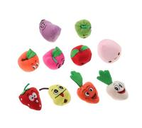 UPKOCH 10pcs Cartoon Fruit Finger Puppets Soft Educational Finger for Storytelling and Early Learning Development