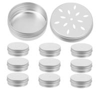 UPKOCH 10Pcs Dog Scent Training Kit Aluminum Tins with Lids Odor Detection Boxes for Puppy and Working Dogs Tool