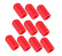 UPKOCH 10pcs Drum Stick Covers Gear Stick Covers for Electric Drums Red Silicone Mute Tips