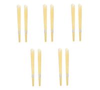 UPKOCH 10Pcs Ear Wax Cleaning Aromatherapy Candles Trumpet Shape Light Yellow Beeswax Calming Fragrance for Tinnitus Relief and Sleep Improvement Safe Home Use