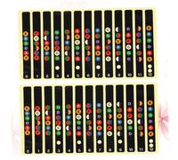 UPKOCH 10pcs Guitar Fretboard Decals Stickers for Acoustic Electric Guitar Easy to Install Note Map Labels for Learning Chords Scales Black