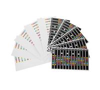 UPKOCH 10pcs Guitar Fretboard Fluency Stickers Bright Colors Easy to Read Note Stickers Guitar Practice Decals