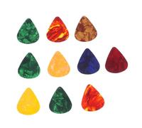 UPKOCH 10pcs Guitar Picks Celluloid for Acoustic Bass Ukulele Mandolin Banjo String Instruments Mixed Colors