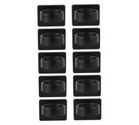 UPKOCH 10pcs Home Use Microphone Bracket with Wall Mounted Hanger and Desk Mic Clip for Recording Studios Concerts Plastic, Simple Design, Universal Cable Clips