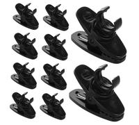 UPKOCH 10pcs Lapel Mic Holder Clips Tie Clips for Headworn Microphones Secure Black for Video Recording and Streaming Elegant Design with Sturdy Grip