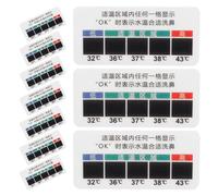 UPKOCH 10Pcs Liquid Crystal Temperature Sticker Strips for Nasal Rinsing Bottle Saline Solution Temperature Test Strips for Nose Cleaning Supplies