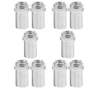 UPKOCH 10pcs M6 Silver Drum Swivel Nuts Floor Drum Spare Parts Tom Lug Replacement Hardware for Jazz and Military Accessories with 6mm Inner Diameter