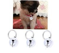 UPKOCH 10pcs Metal Pet Bells Accessory for Dogs and Cats Silver Open Pet Bells with Quick Release Buckle Durable Design for Daily Wear