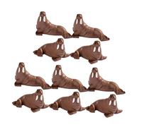 UPKOCH 10pcs Mini Resin Walrus Figurines for DIY Aquarium and Home Decor Realistic Ocean Animal Models for Micro Landscape Small Walrus Sculptures for Desk and Garden Accessories