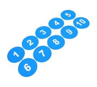 UPKOCH 10pcs Numbered Spot Marker Agility Markers Flat Soccer Cones Field Court Spots Floor Dots for Football Basketball Training Dance Practice And Drills