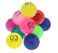 UPKOCH 10pcs Raffle Drawing Numbered Ping Pong Balls 1-10 Colorful Lottery Balls for Home Party Game Night
