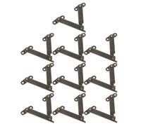 UPKOCH 10pcs Rotatable Folding Support Lid Hinge for Wooden Box and Treasure Boxes Stay with Corrosion Resistance and Invisible Security Features for DIY Crafting and Hobbyists