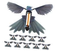 UPKOCH 10pcs Rubber Band Powered Flying Hummingbird Clockwork Bird for Outdoor Indoor Fun Creative for Parties and Pranks Lightweight and Easy to Carry