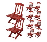 UPKOCH 10pcs Scale Dollhouse Accessories Realistic Foldable Furniture for Fairy Gardens Cake Decorations and Creative Play