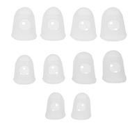UPKOCH 10pcs Silicone Thumb Sleeves Kalimba Finger Protectors Flexible Fingertip Caps for Relief Wear-resistant Covers for Guitar and Thumb Piano Players