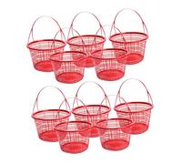 UPKOCH 10Pcs Small Fruit Picking Baskets with Handle Lightweight Portable for Cherry Strawberry Harvest Outdoor Use Storage Bins