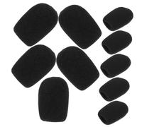 UPKOCH 10pcs Sponge Microphone Cover Windscreen for Stage Mic Dense Soft Material Compatible with Multiple Brands Reduces Noise and Interference for Enhanced Audio Quality
