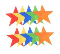 UPKOCH 10pcs Star Arrow Spot Markers Non-slip Flat Floor Dots for Tennis Volleyball Soccer Training and Agility Practice Gym Classroom Activity